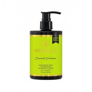 NEW SPONGELLÉ coconut verbena hand and body wash refill in green